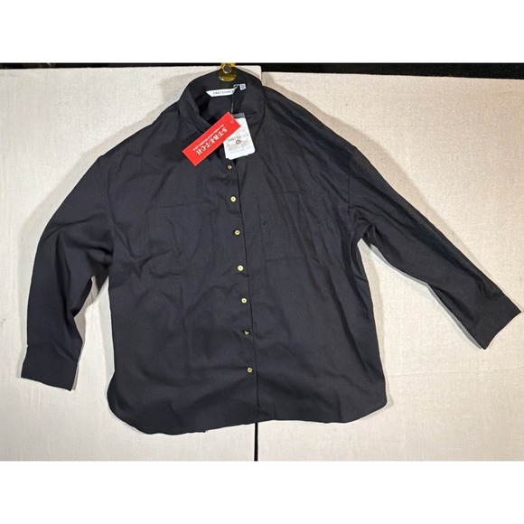Emily Daniels Tops - WOMENS EMILY DANIELS BLOUSE, BUTTON FRT, BLACK LONG SLEEVE, BRAND NEW, SIZE L